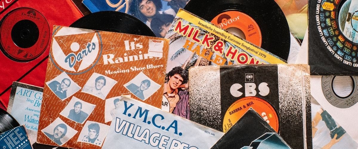 pochette de disque vinyles anciens